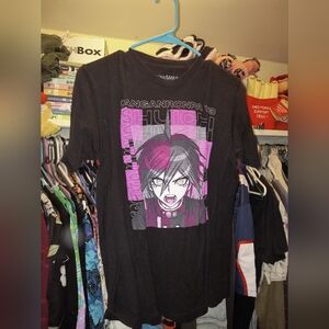 Black Graphic T-Shirt Danganronpa Anime Manga Purple Good Smile Company